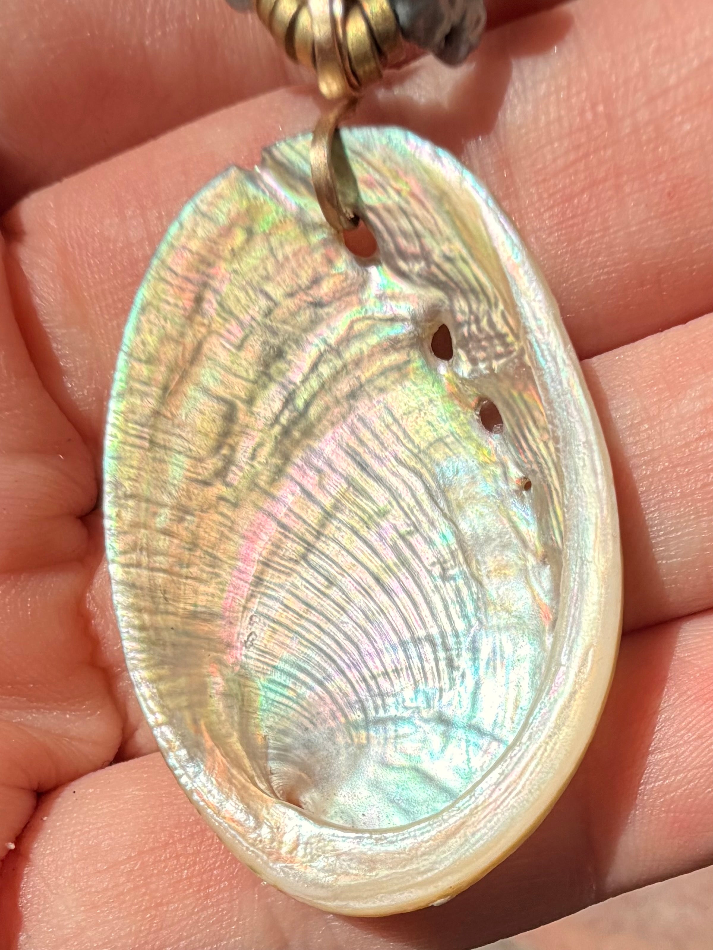 The Morro Bay Pearl & Abalone Necklace