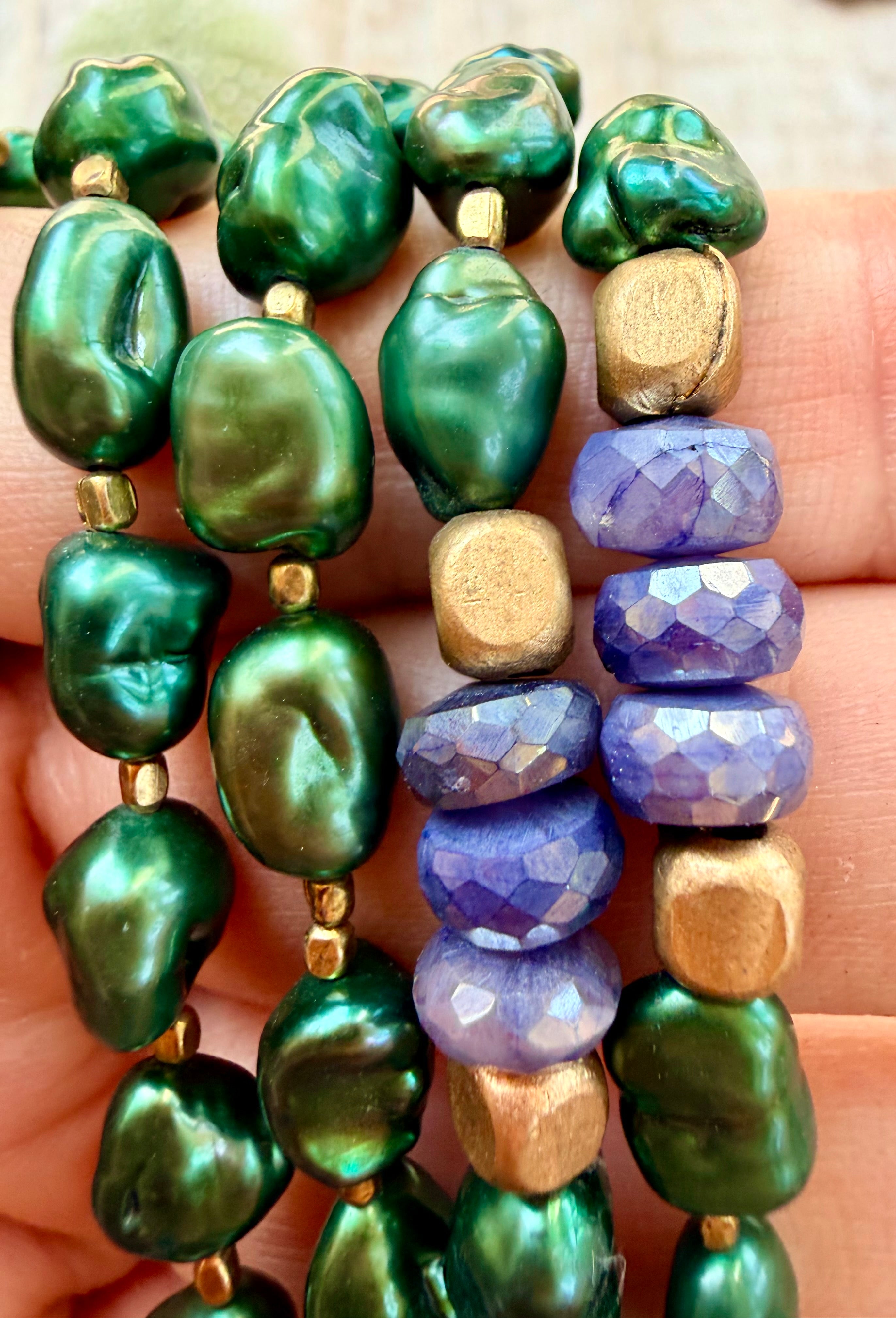 Cambria Pearl & Abalone Necklace
