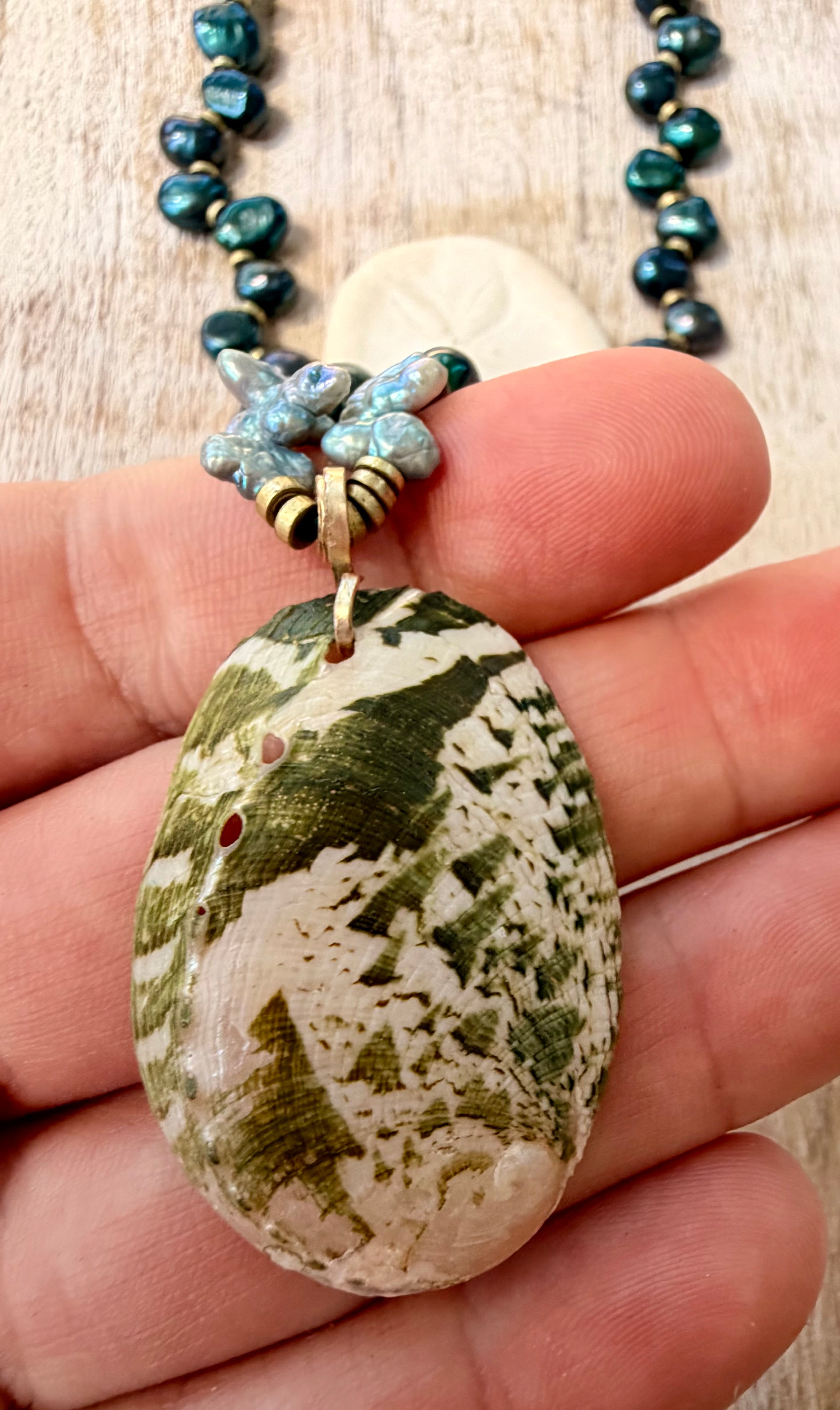 The Morro Bay Pearl & Abalone Necklace