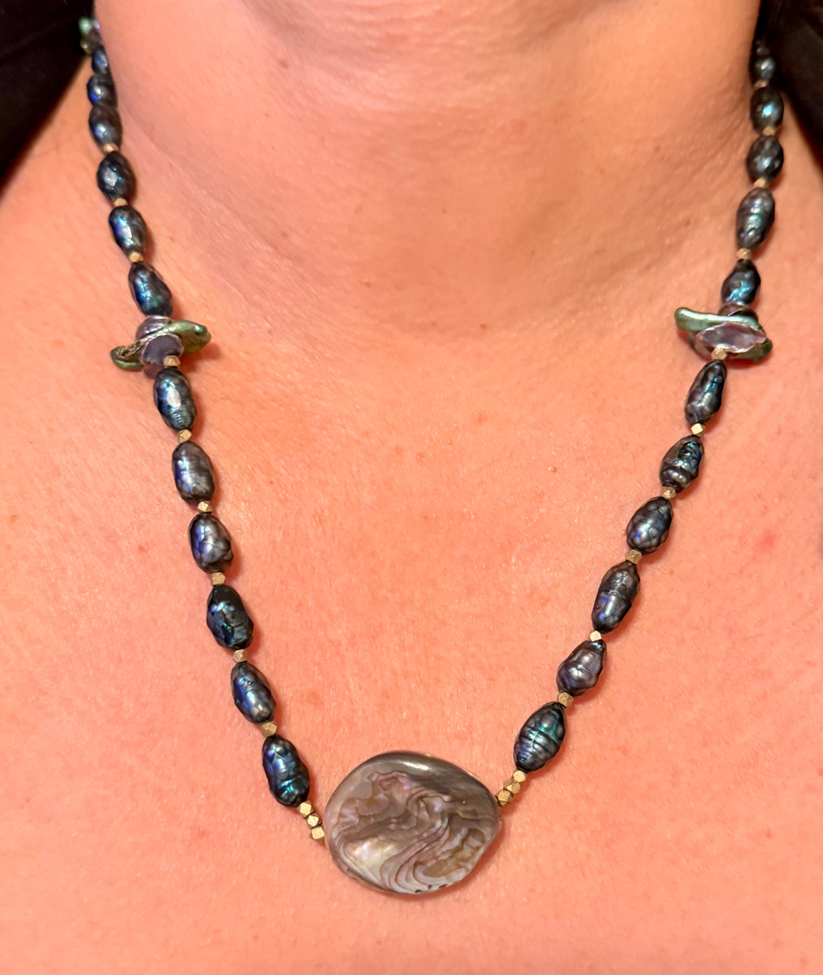 The Los Osos Pearl & Abalone Necklace