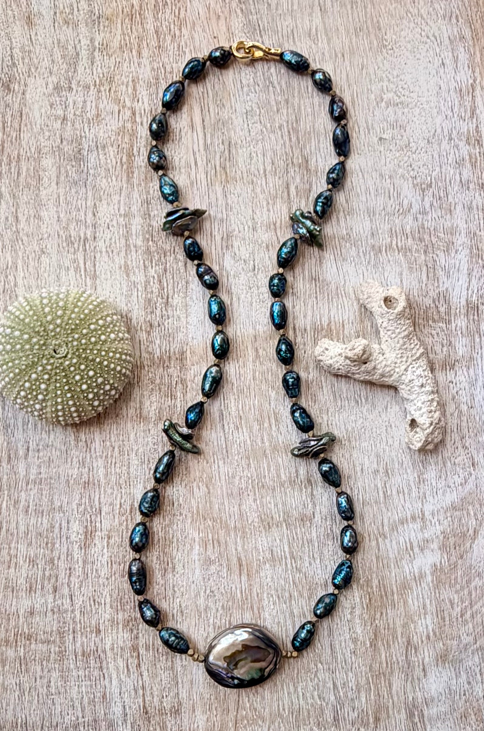 The Los Osos Pearl & Abalone Necklace