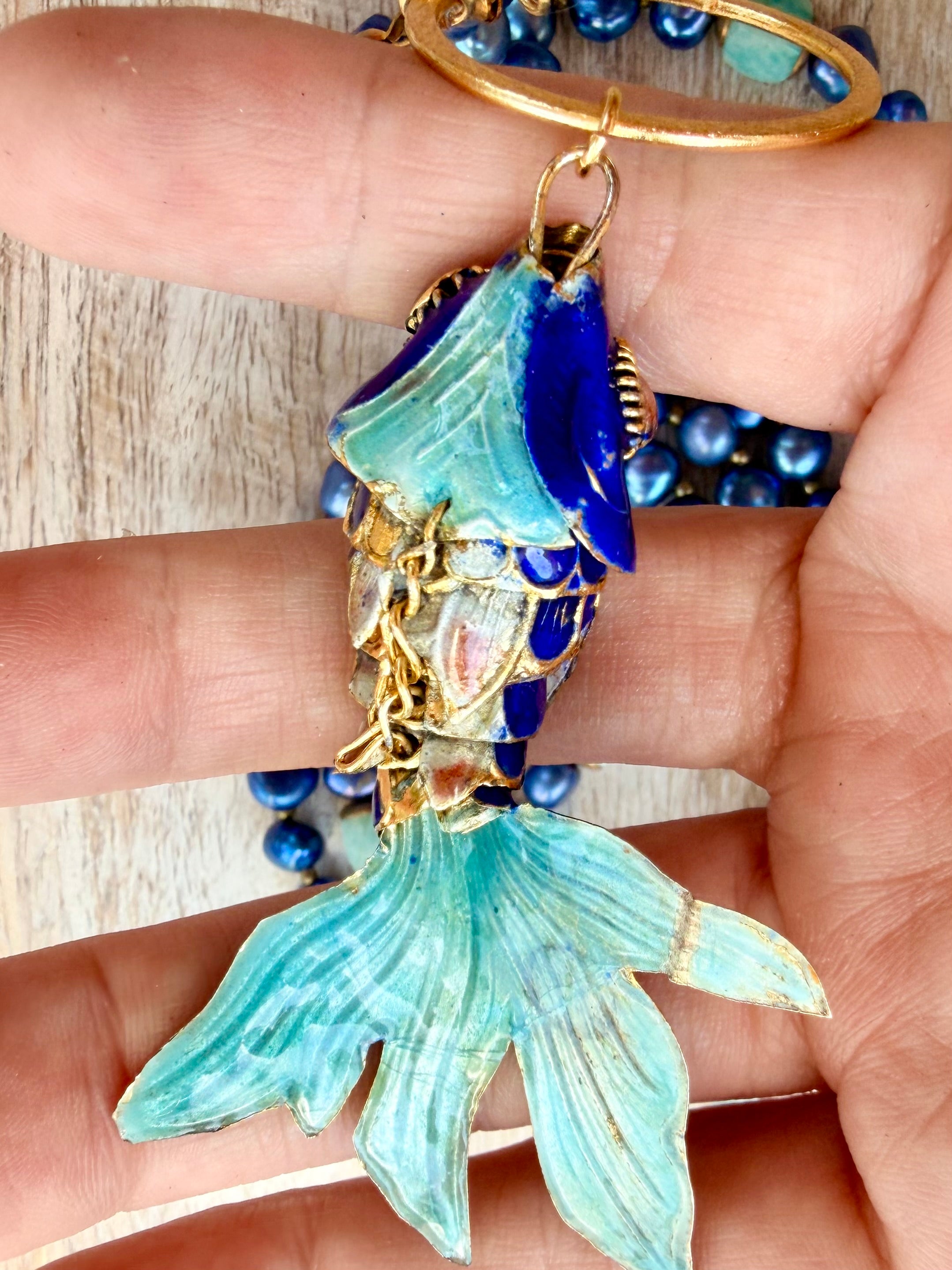 Blue Pearl Laguna Necklace