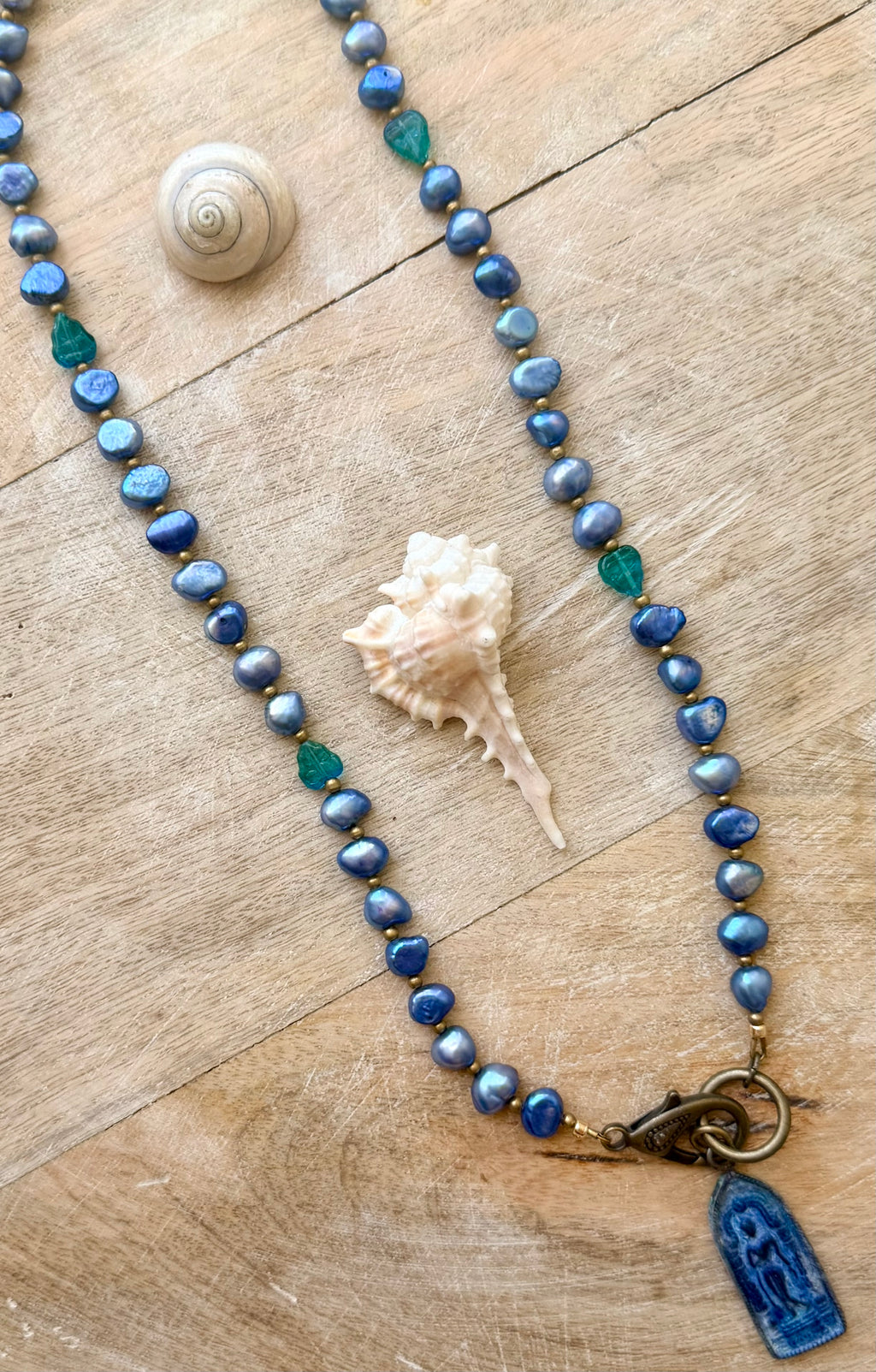 The San Juan Capistrano Pearl Buddha Necklace