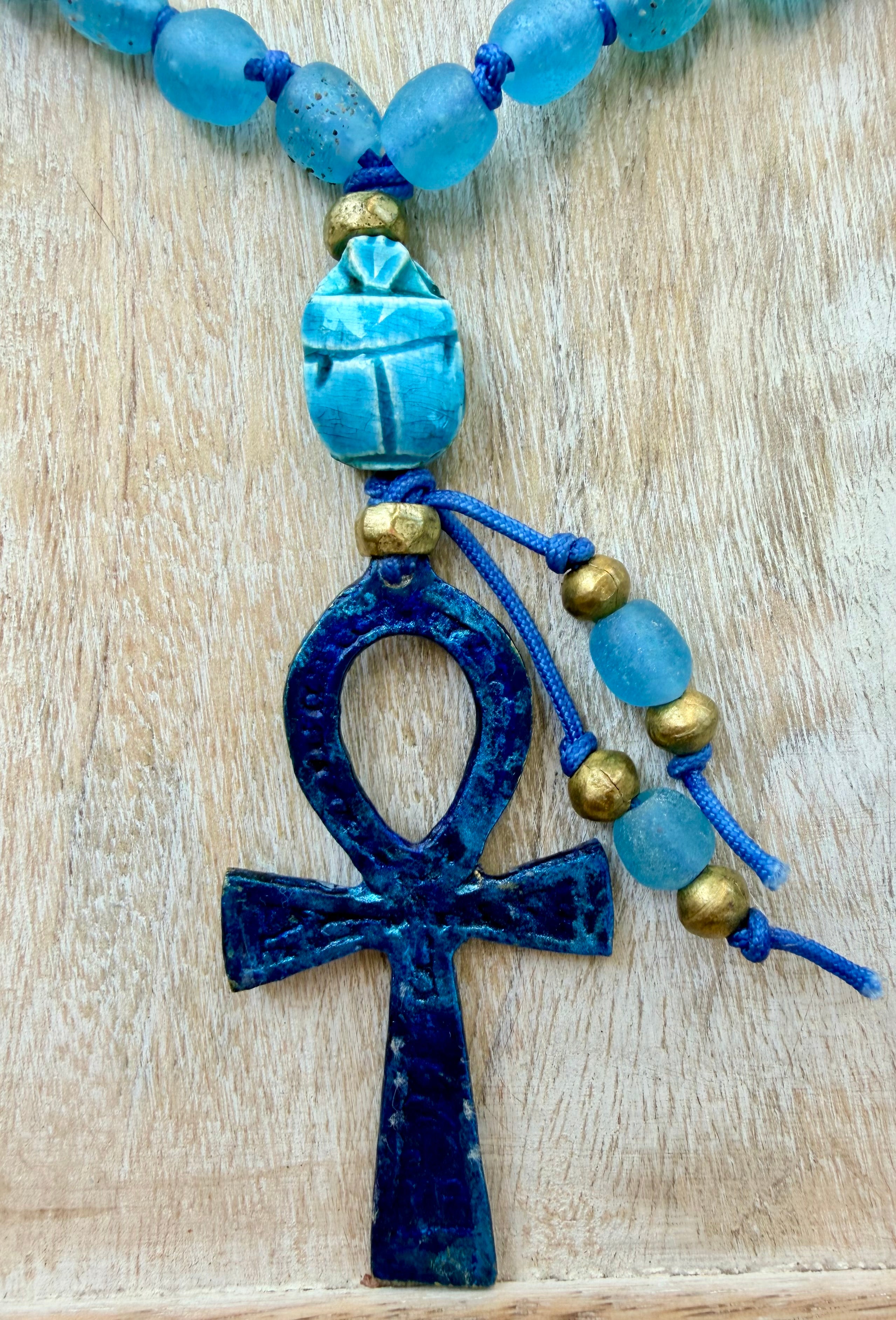 Saqquara Egyptian Ankh Necklace
