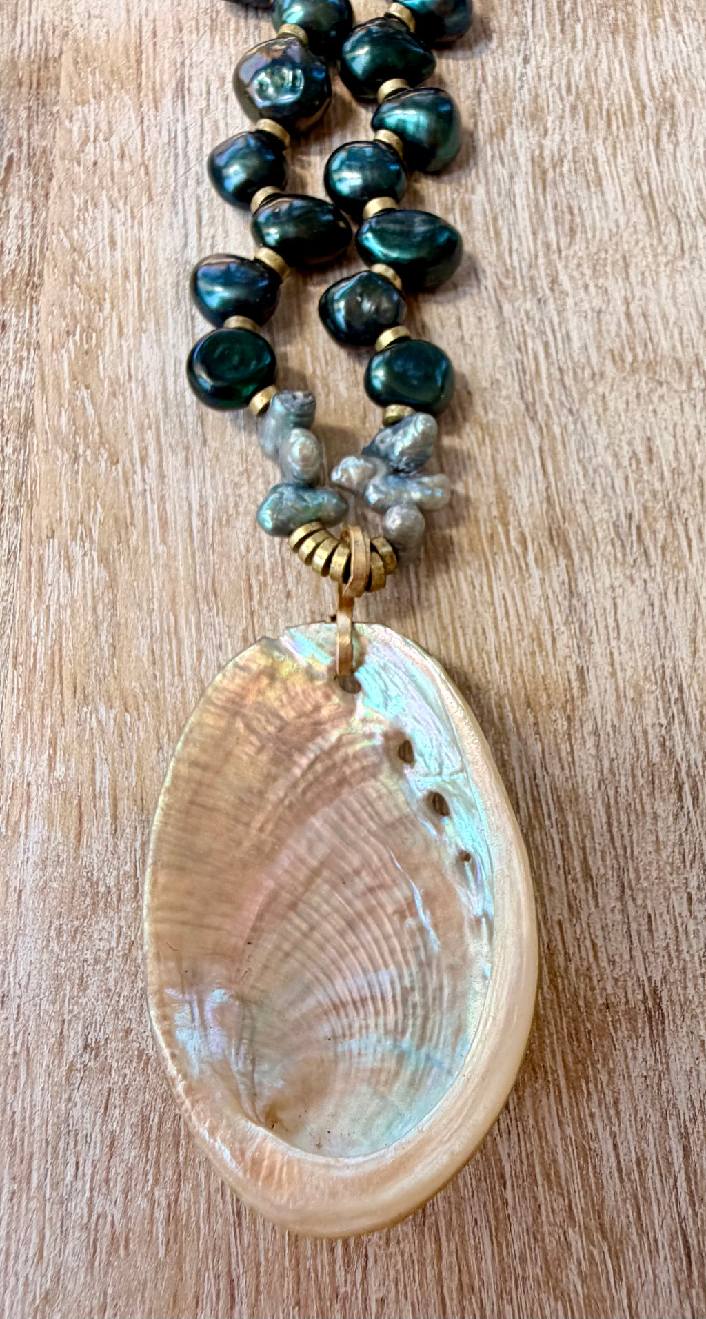 The Morro Bay Pearl & Abalone Necklace