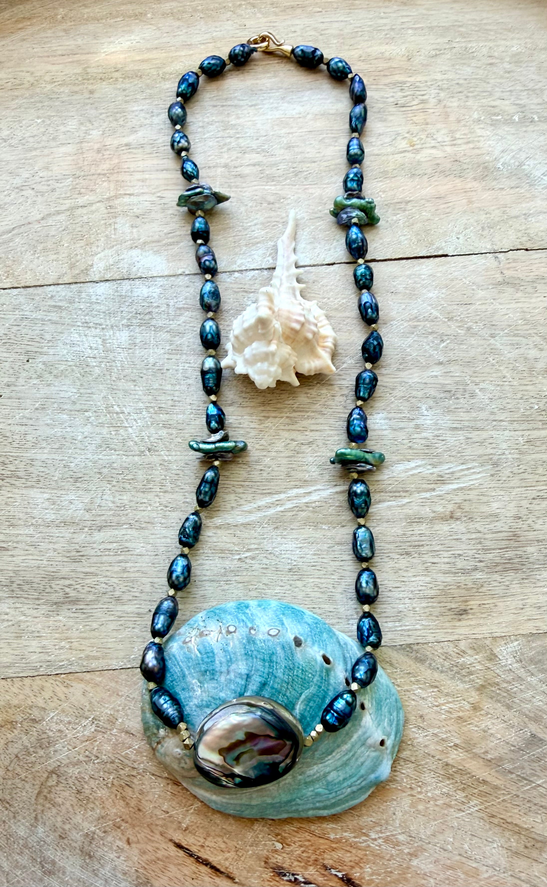 The Los Osos Pearl & Abalone Necklace