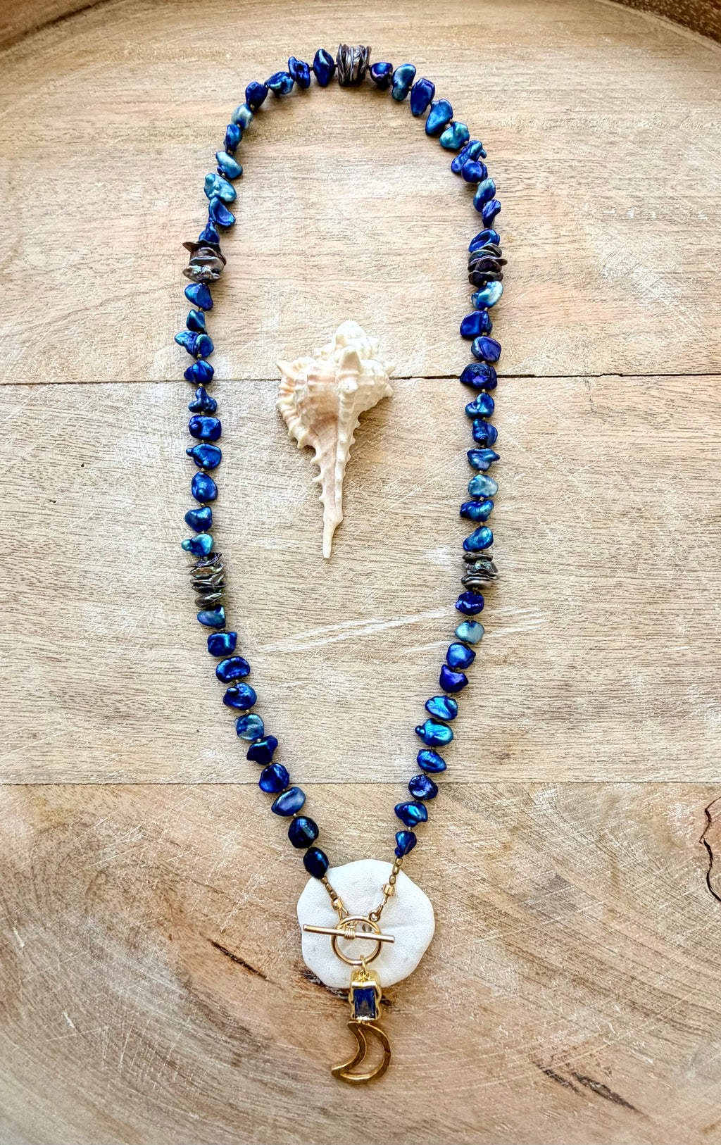 The Catalina Pearl Moon Necklace