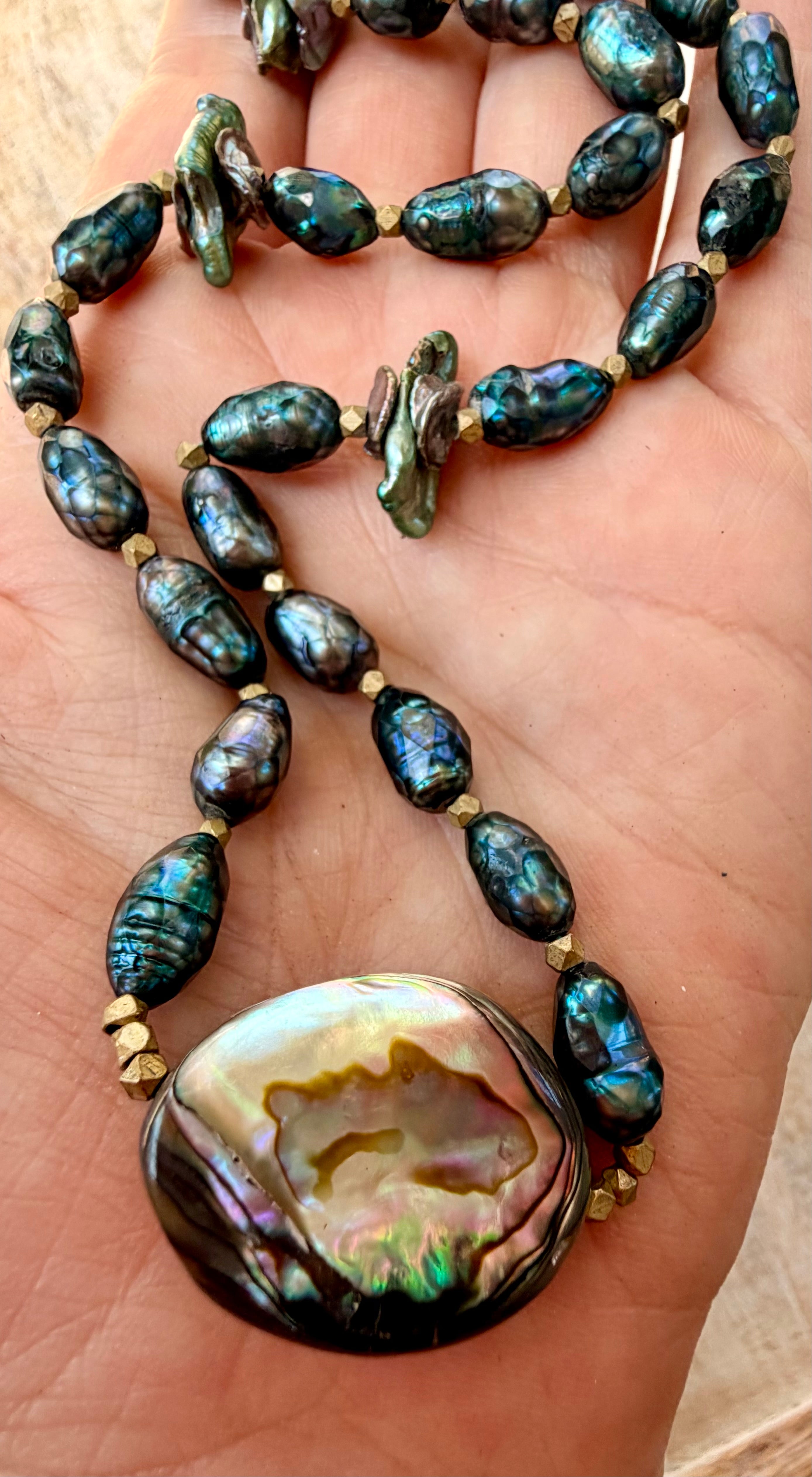 The Los Osos Pearl & Abalone Necklace