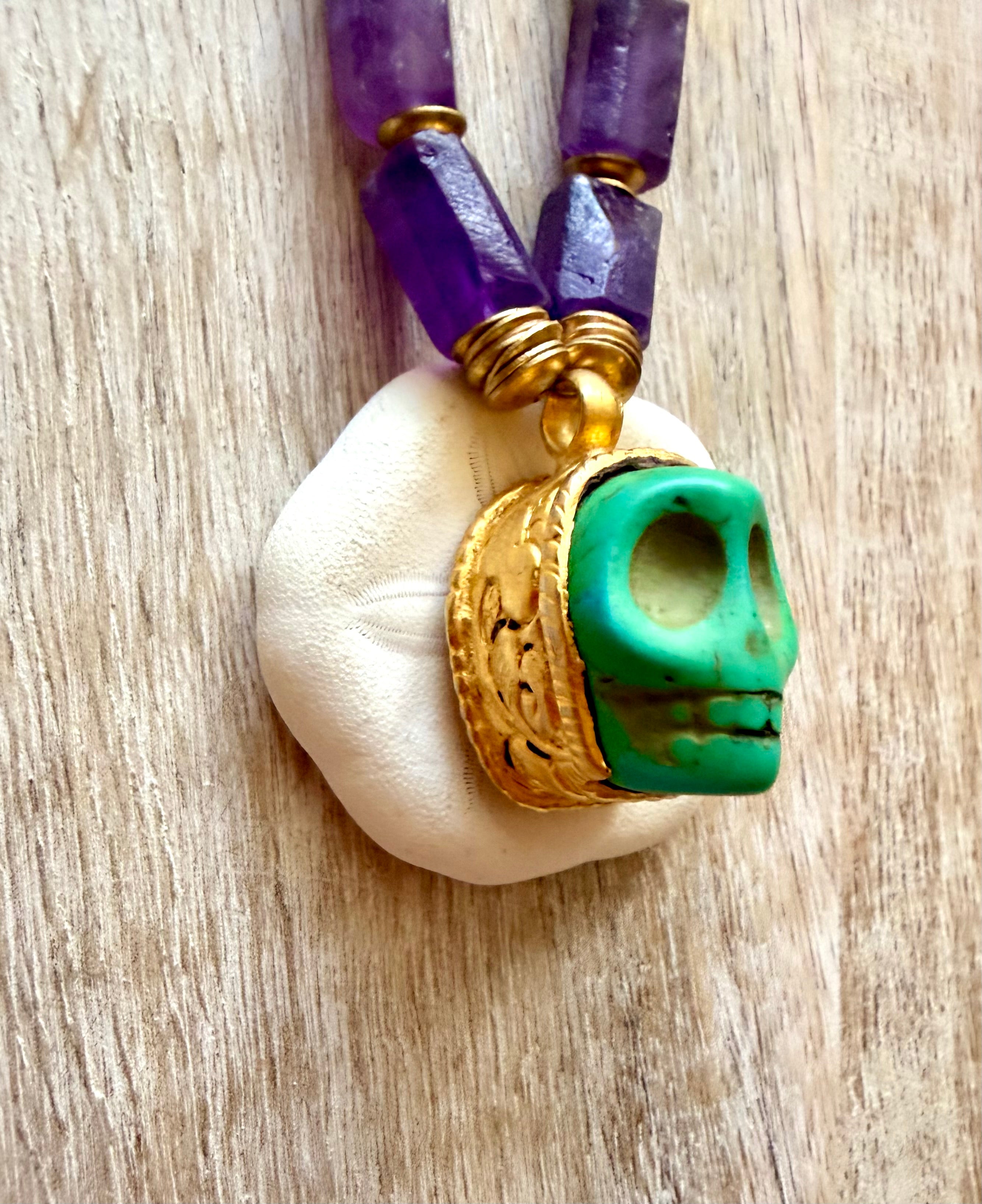 Maya Skull Necklace