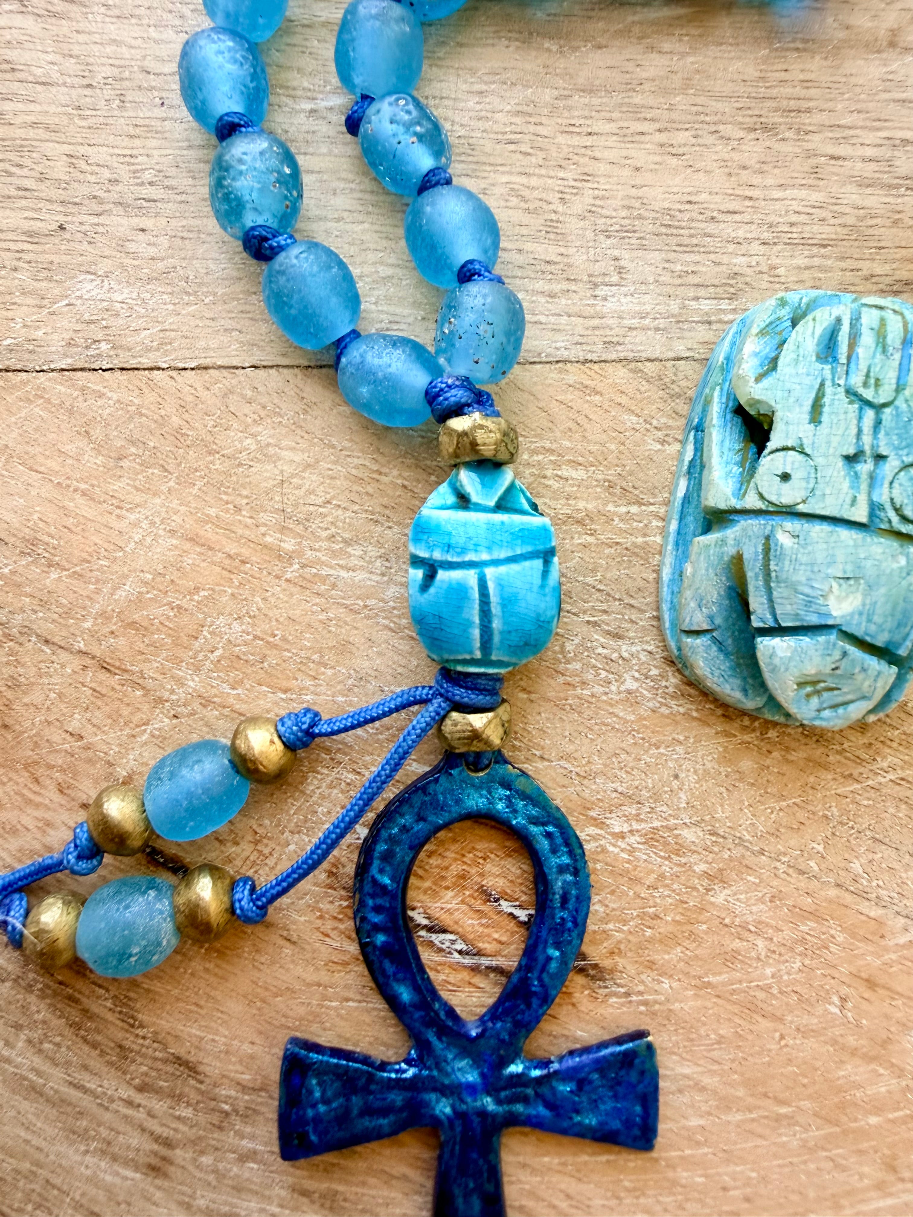 Saqquara Egyptian Ankh Necklace