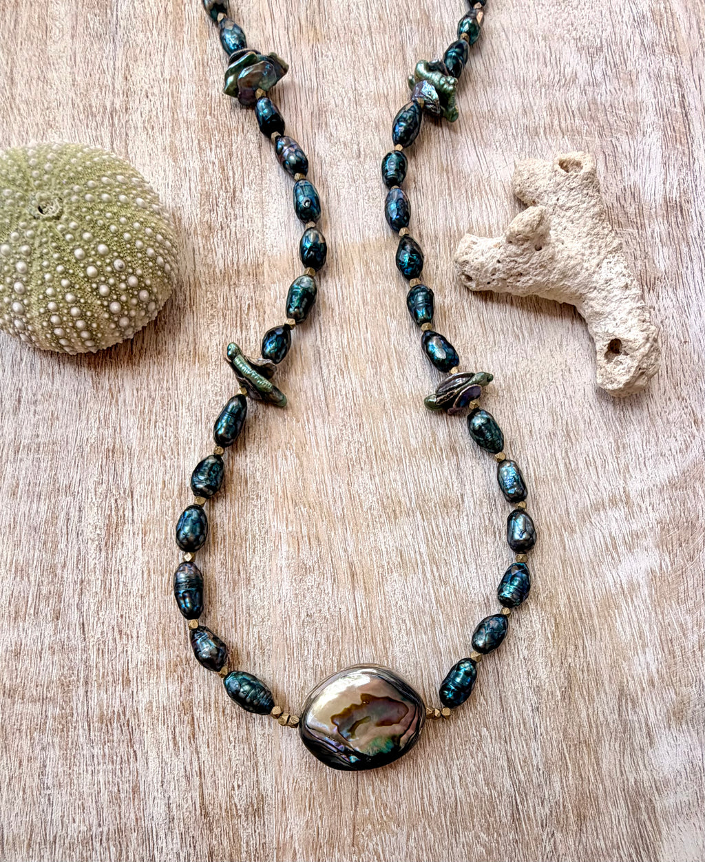 The Los Osos Pearl & Abalone Necklace