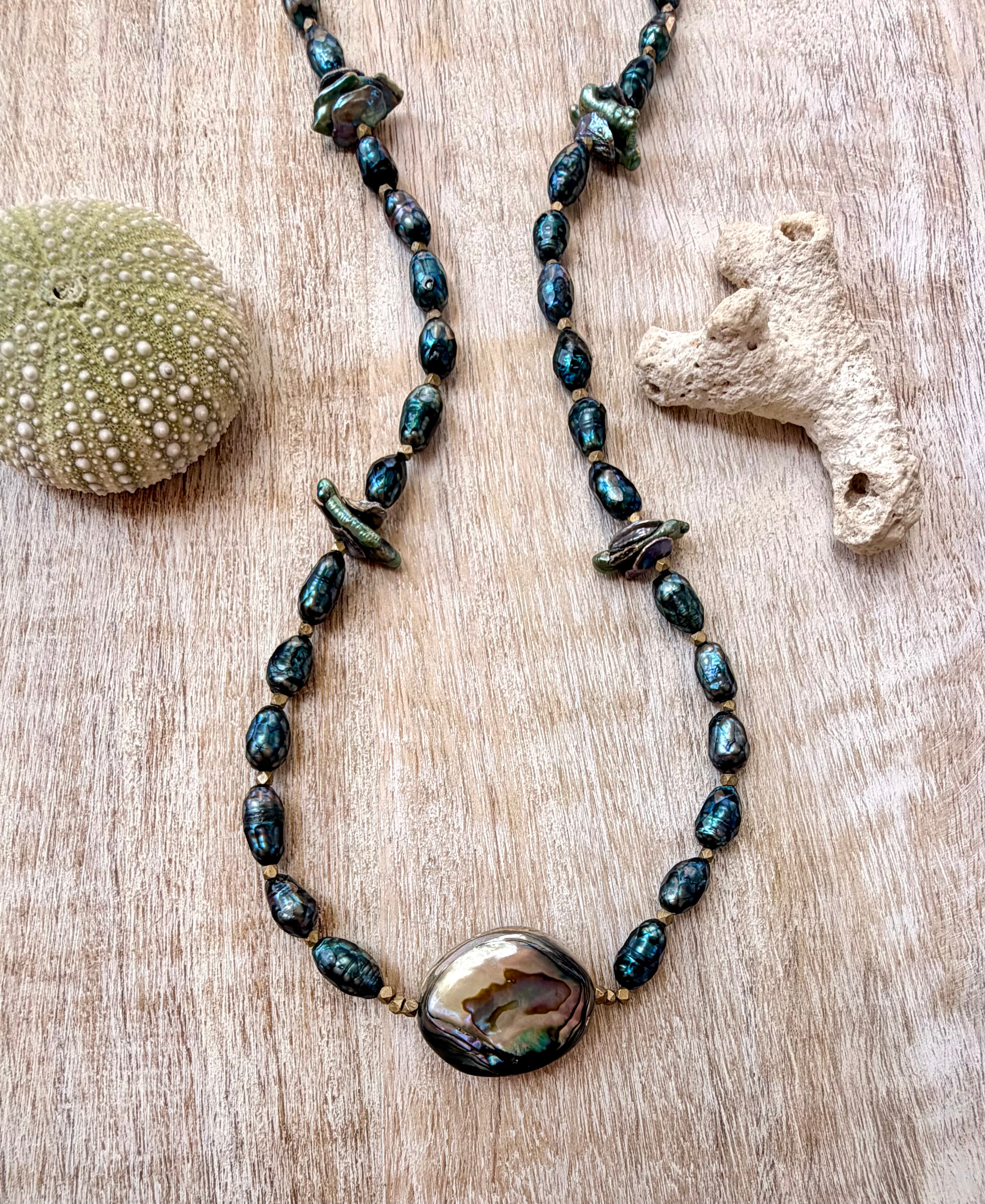 The Los Osos Pearl & Abalone Necklace