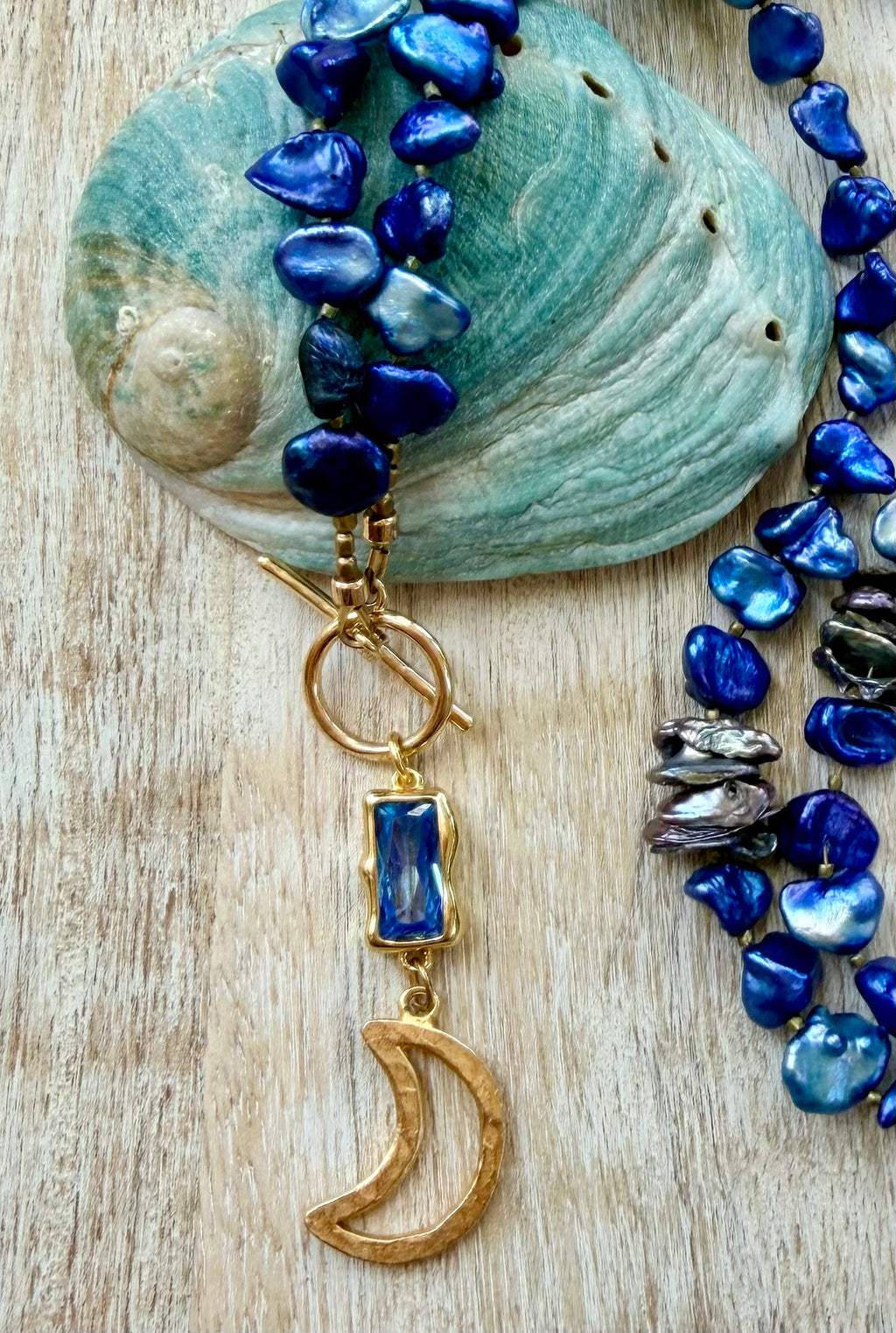 The Catalina Pearl Moon Necklace