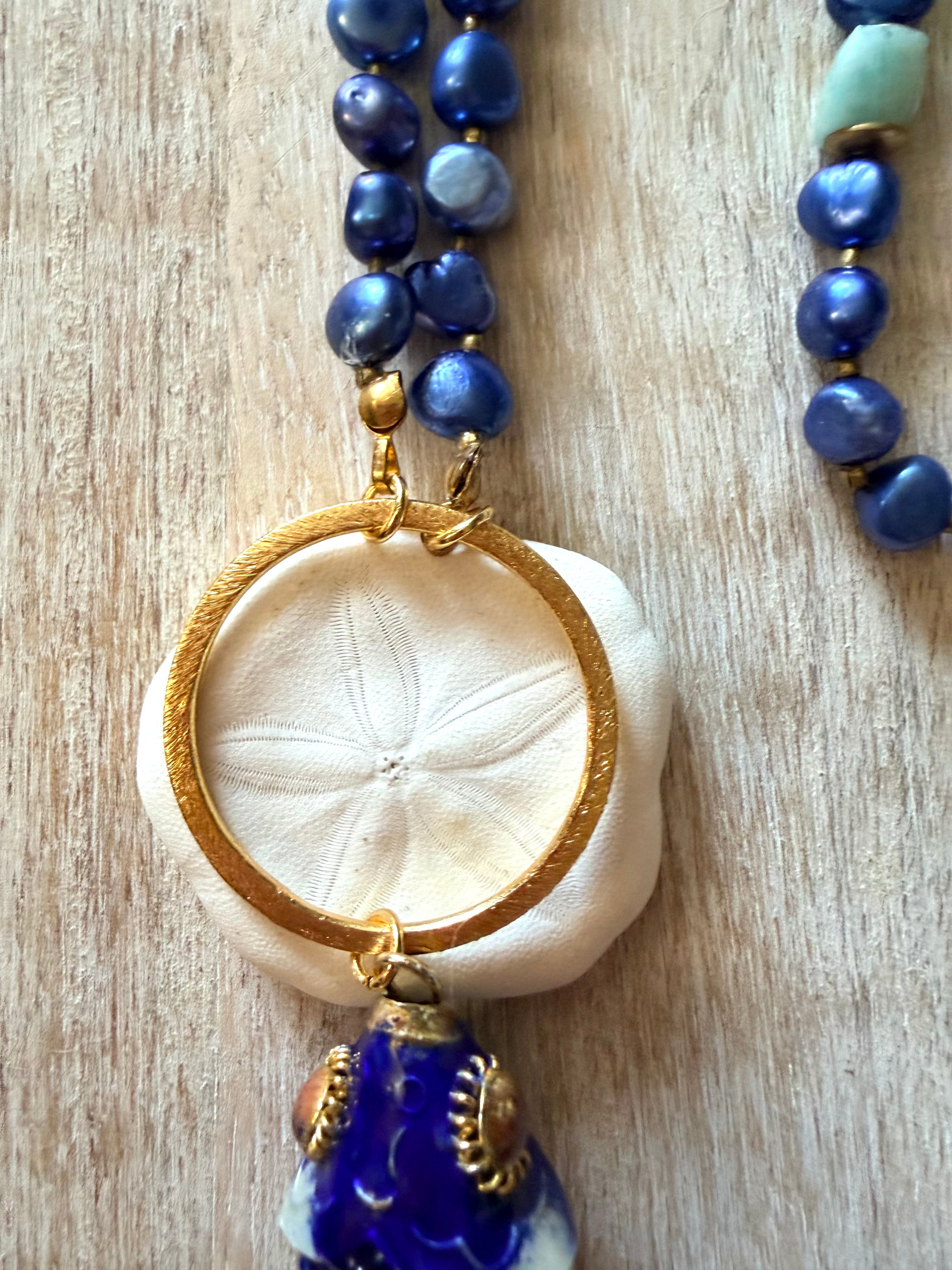 Blue Pearl Laguna Necklace