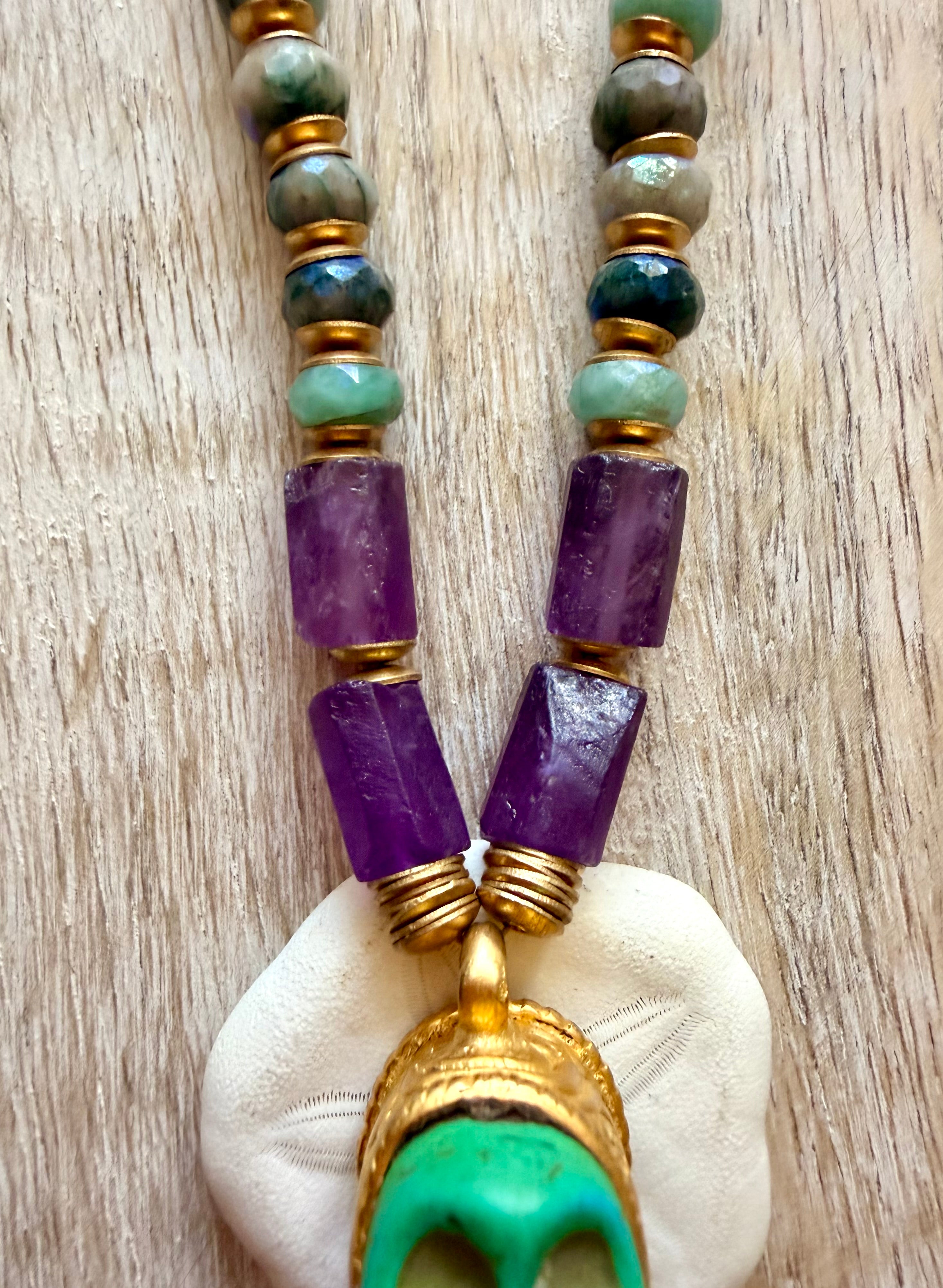 Maya Skull Necklace