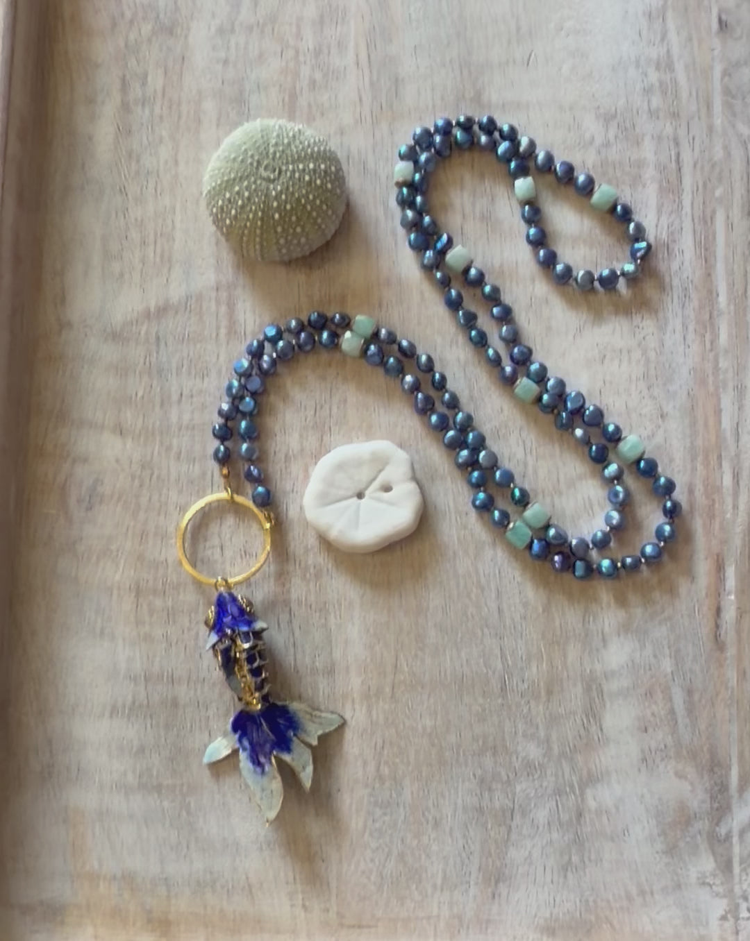 Blue Pearl Laguna Necklace