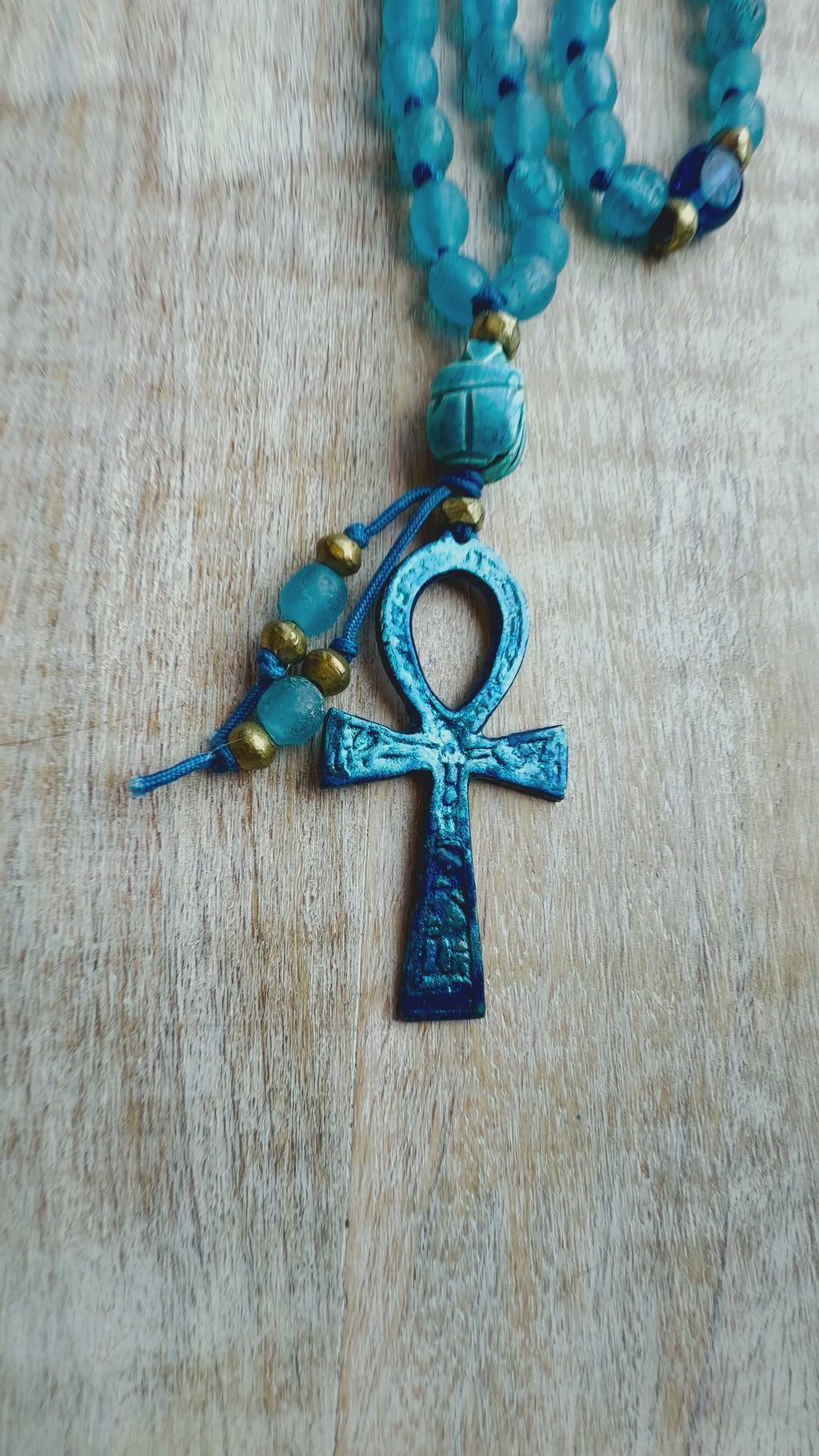 Saqquara Egyptian Ankh Necklace