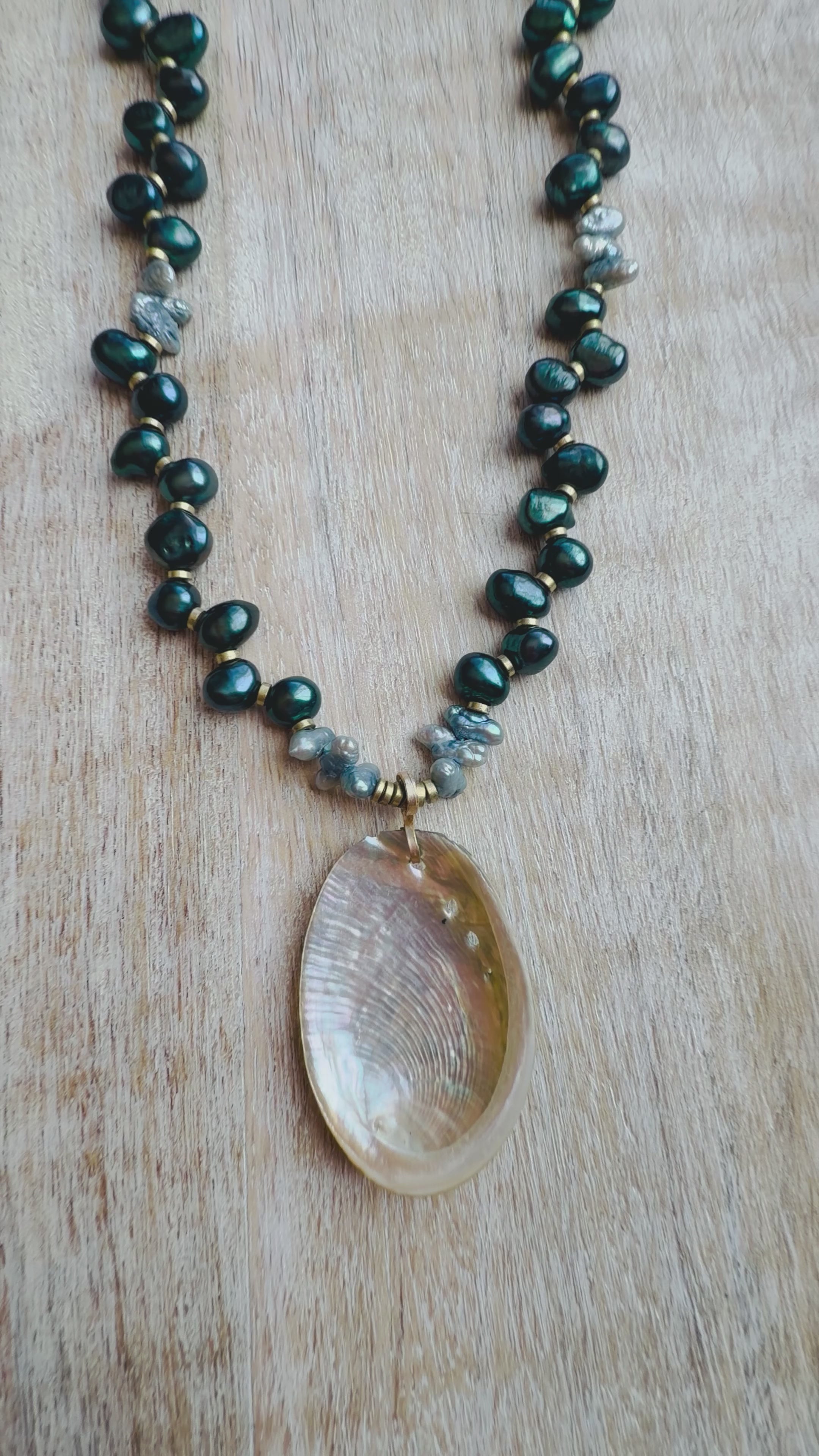 The Morro Bay Pearl & Abalone Necklace